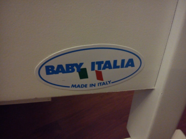 Детская кроватка-качалка Baby Italia Euro