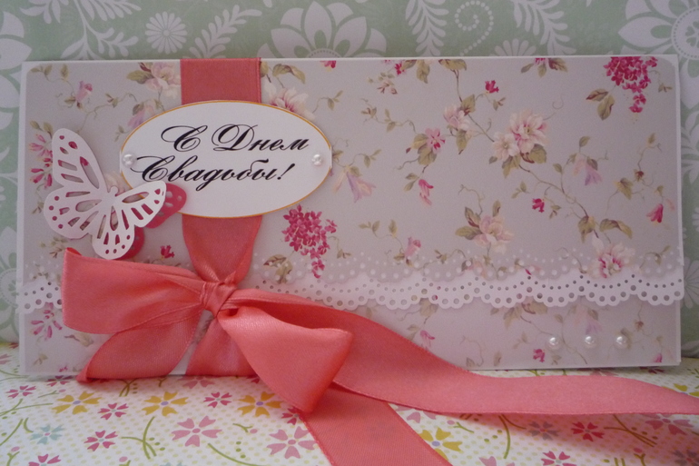 Мои первые блокноты и конвертик свадебный.