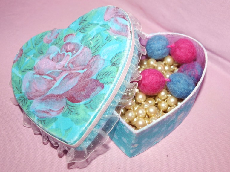 Коробка в стиле шебби шик