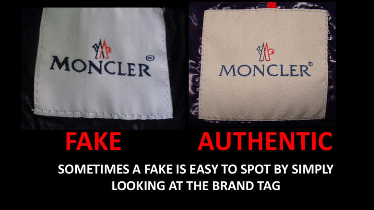 Проверка монклер. Бирки монклер оригинал. moncler fake vs original. оригинальные бирки moncler.