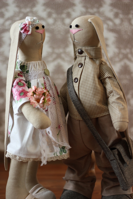 Зайчики в стиле Шебби Шик )