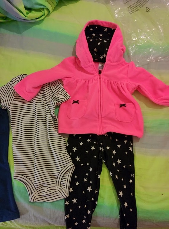 Наша посылочка с вещичками... Много красоты!