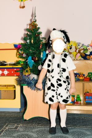 Новогодний костюм далматинец. Очень классный))) 3-5 лет.