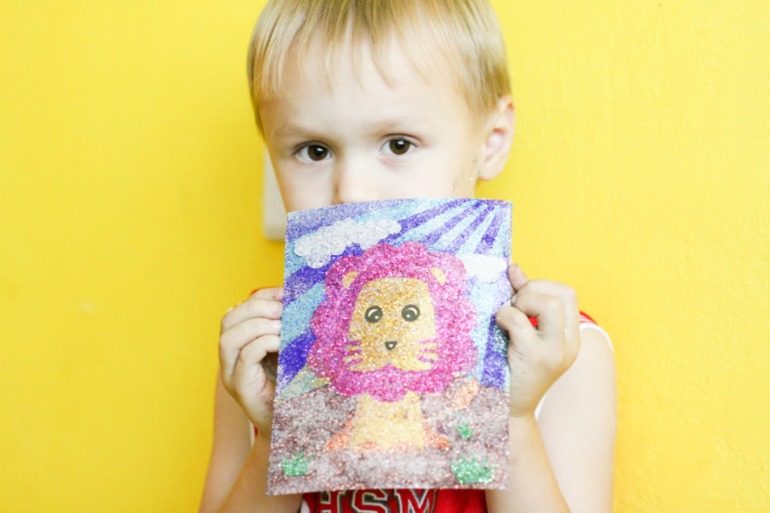 Аппликации из блесток