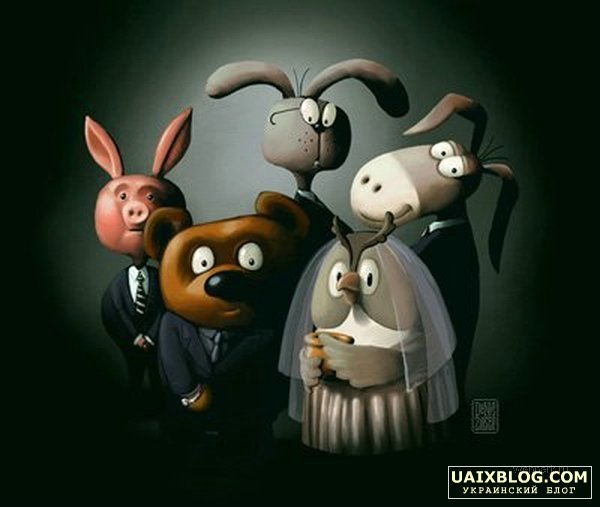 Герои мультфильмов в необычных ролях