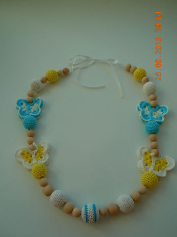 Бусы "Веселые бабочки"