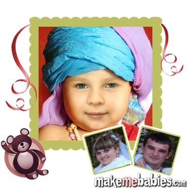 Создала фото будующего ребенка.