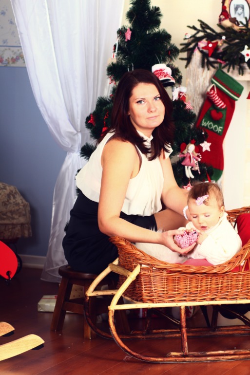 Новогодняя тфп съемка в студии.