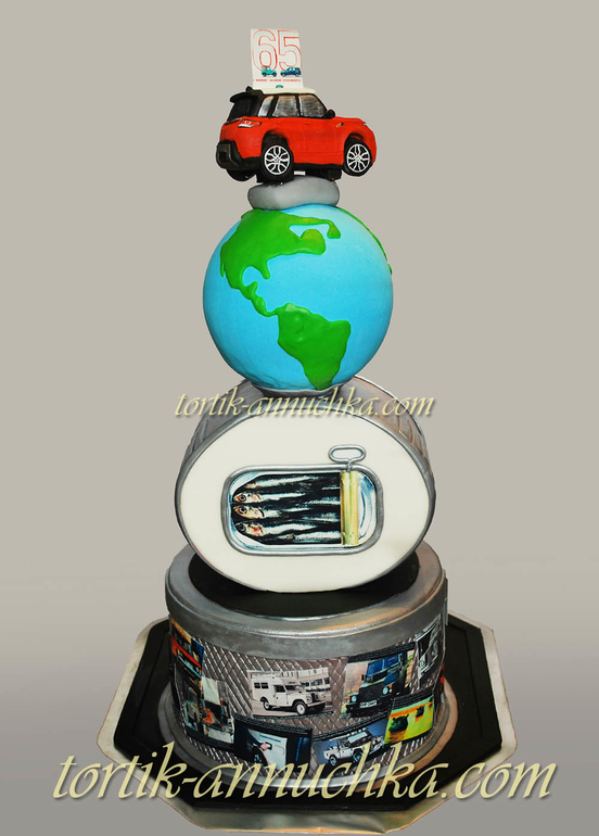 Мой Конкурсный торт к открытию ЯГУАР ЛЭНД РОВЕР РОЛЬФ Ясенево и 65-летию компании LAND ROVER