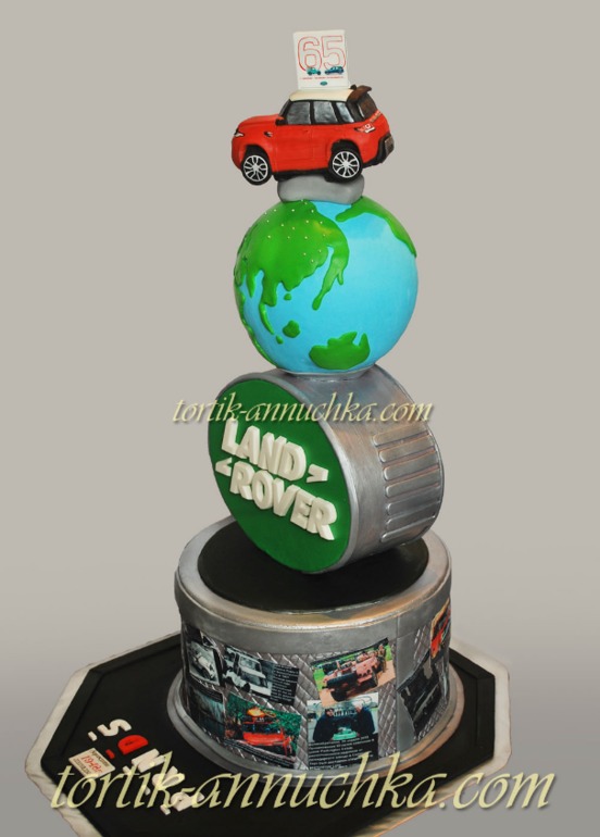 Мой Конкурсный торт к открытию ЯГУАР ЛЭНД РОВЕР РОЛЬФ Ясенево и 65-летию компании LAND ROVER