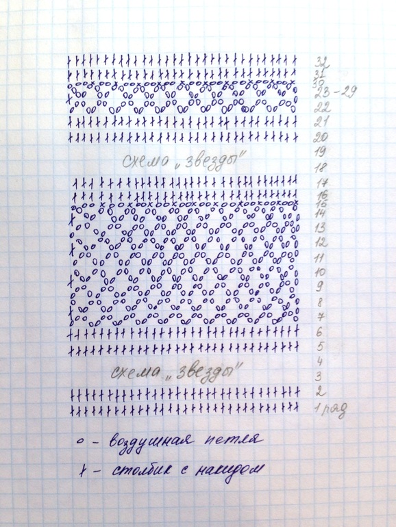 Длинный жилет из квадратных мотивов