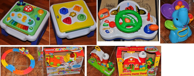 Игрушки для малышей от 9 месяцев Б\У Chicco modo, KIDDIELAND, Playskool,Keenway