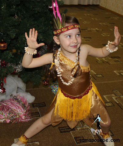 Детский костюм Папуас-Дикарь, для мальчика и девочки