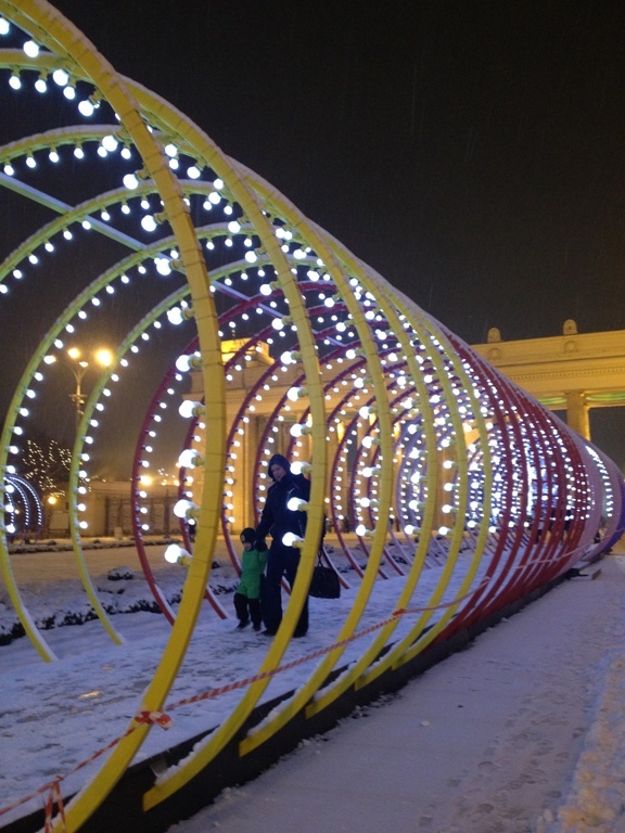 Первый опыт конькобежца!