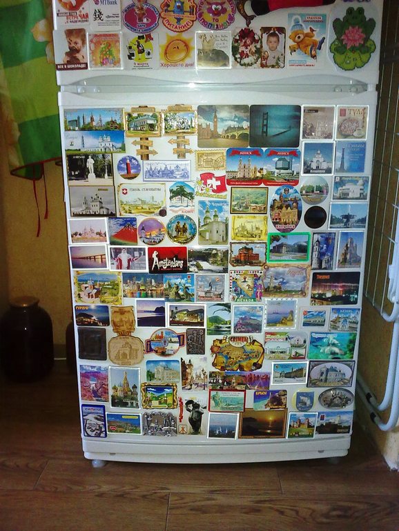 Вот мой немного обновленный холодильник)