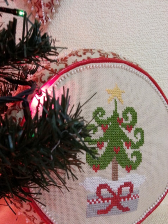 Новогодний комплект. Мини-подушечка и сердечко.