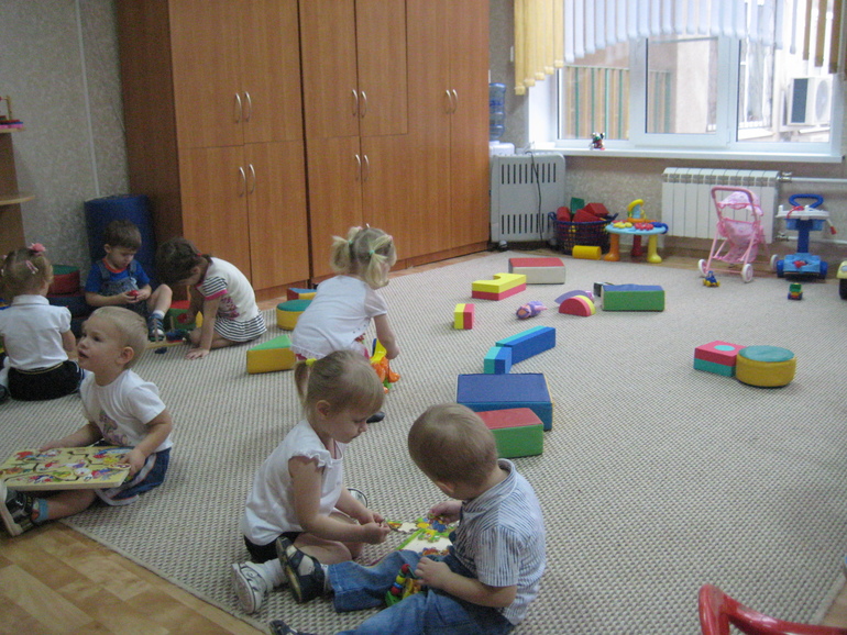 Первый день в саду.