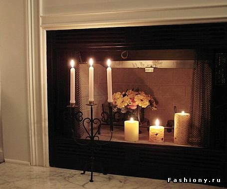 Фальш камины в интерьерах