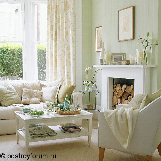 Фальш камины в интерьерах