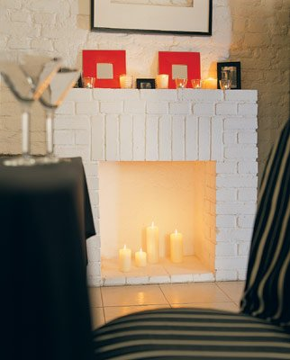 Фальш камины в интерьерах