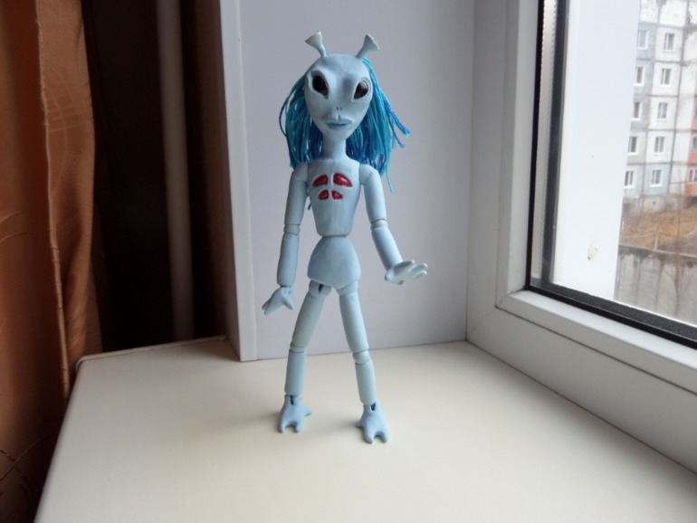 Гуманоид из запекаемой пластики