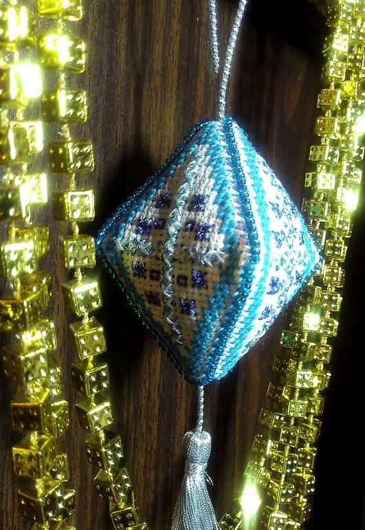 Елочная игрушка "Морозные узоры".