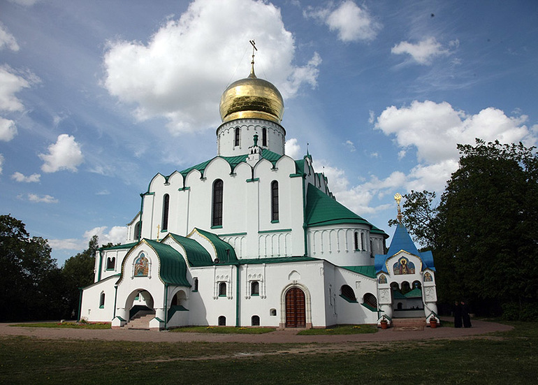 Федоровский собор в Пушкине зимой