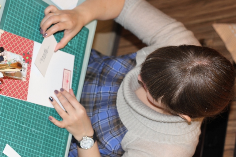 Отчет о МК по новогодним открыткам