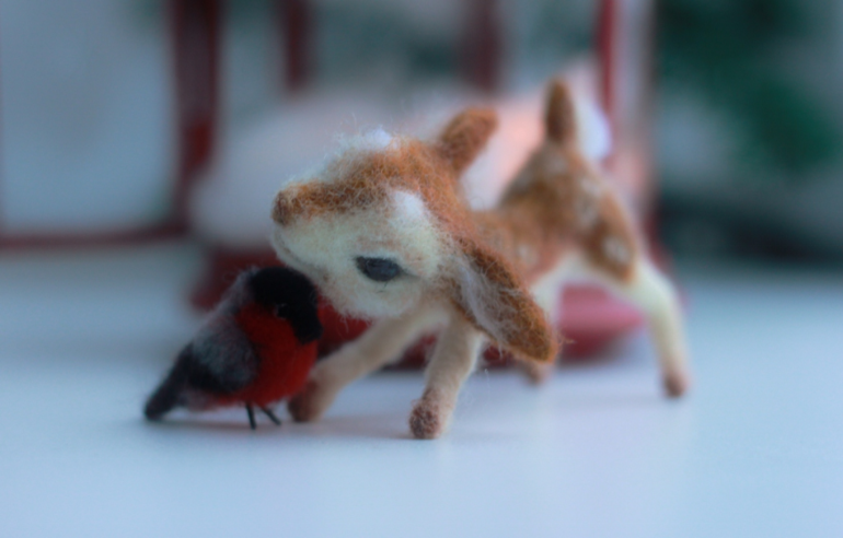 Фонарик со снегирем