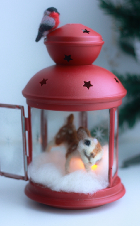 Фонарик со снегирем