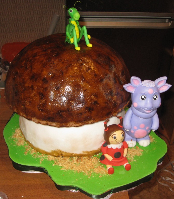 Торт "Гриб" на день рождения моему сыночку!