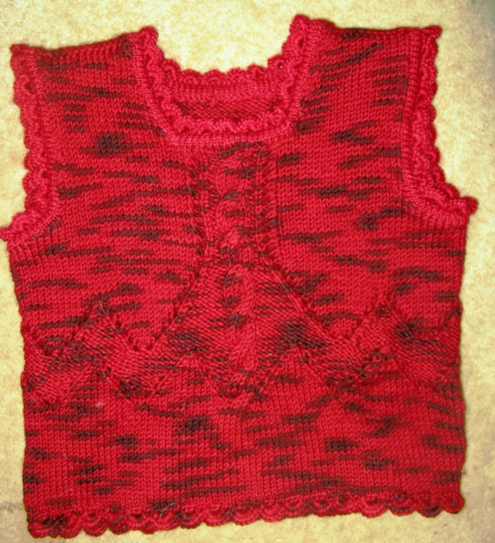 Красно, пестро и тепло - жилет