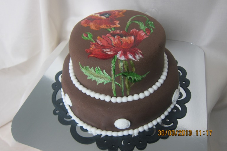 торт с маками