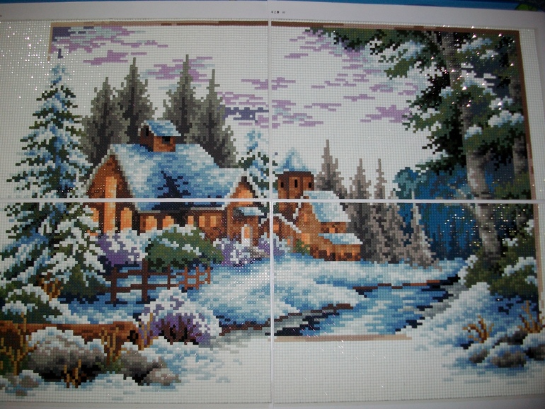 Зима из алмазиков