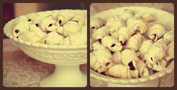 Рогалики с вишнями (очень простое тесто)