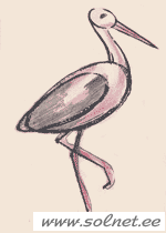 Урок 1. РИСУЕМ АИСТА И СЛОНИКА.