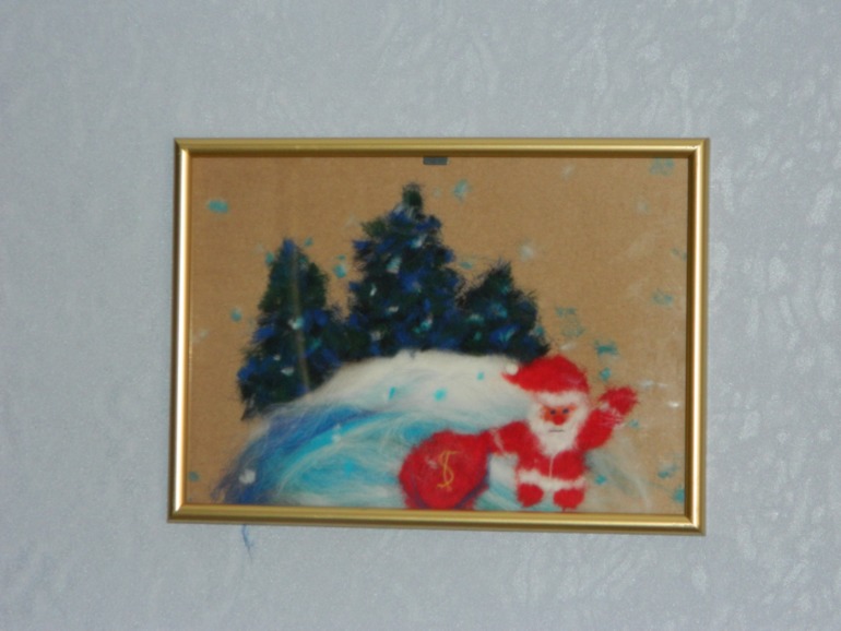 картины из шерсти