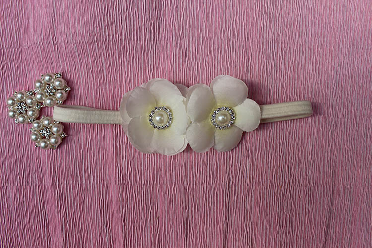 Повязки с цветами и стразами swarowski ручной работы