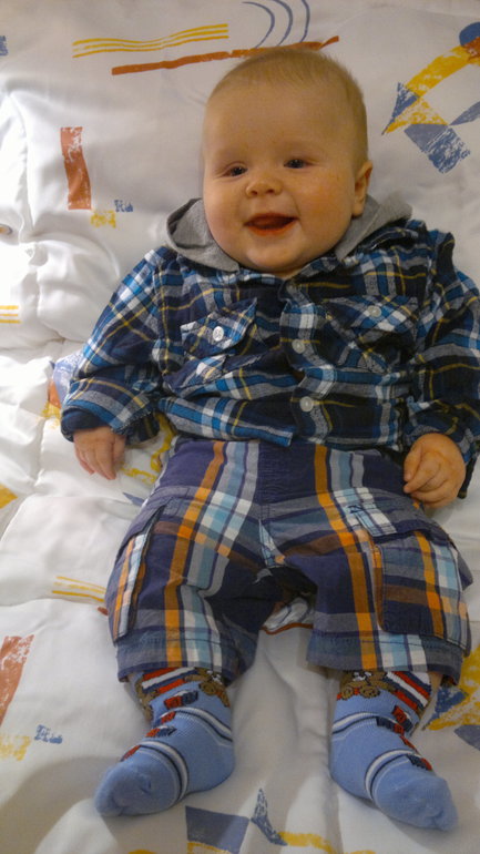 Домашняя фотосессия за 3 дня до 5 мес)))) Сыночек Арсюничка!