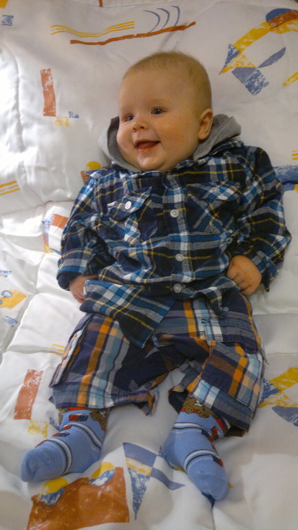 Домашняя фотосессия за 3 дня до 5 мес)))) Сыночек Арсюничка!