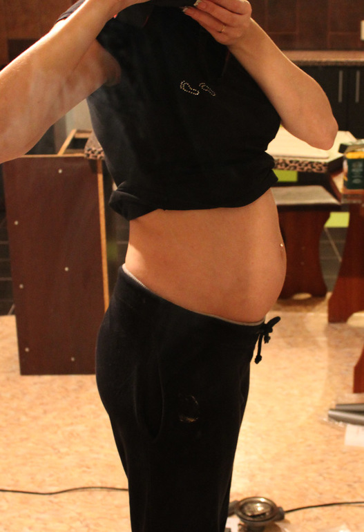16 недель) и мой пузорост)