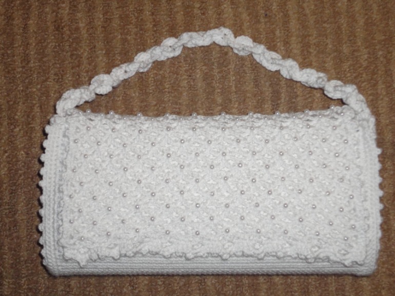 Клатч,колье и браслет крючком