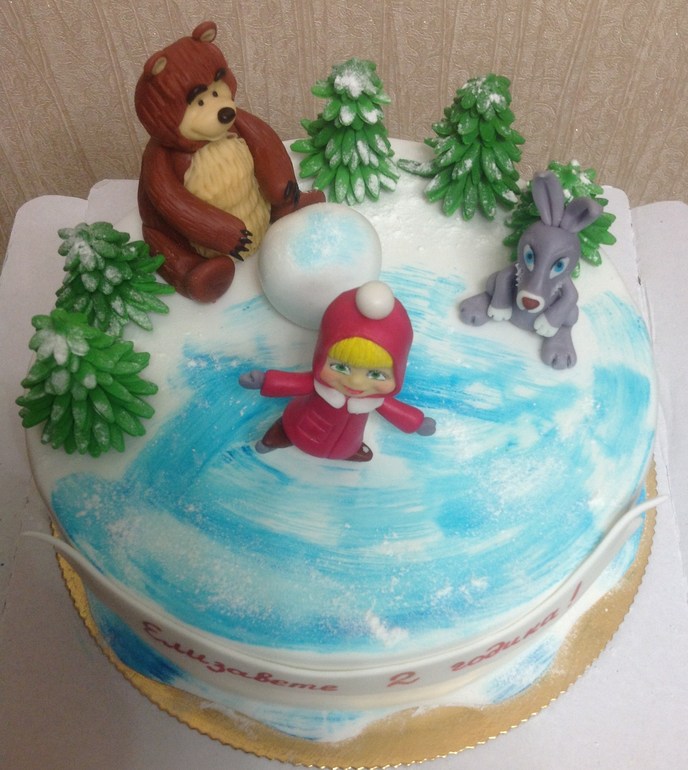 Маша с мишкой зимний вариант)