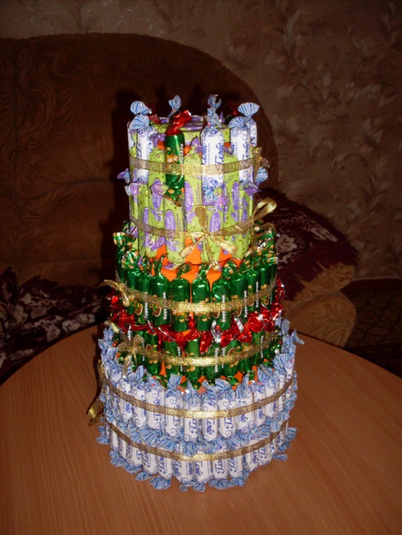 Тортик из конфеток