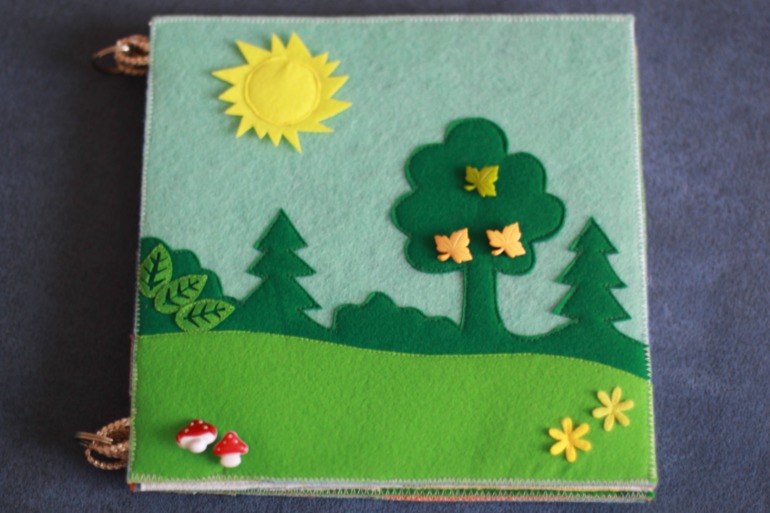 Фетровая книга "Кто где живет"