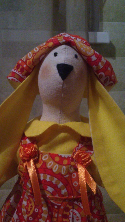 Сшилась зайка и уже у своей новой хозяйки)))