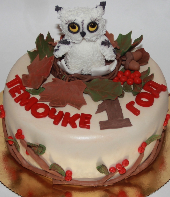 Торт с совёнком