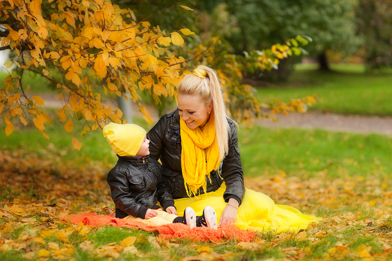 Осень прекрасной Елены и Мишутки