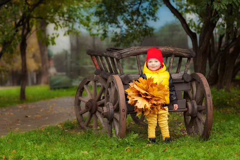 Осень прекрасной Елены и Мишутки