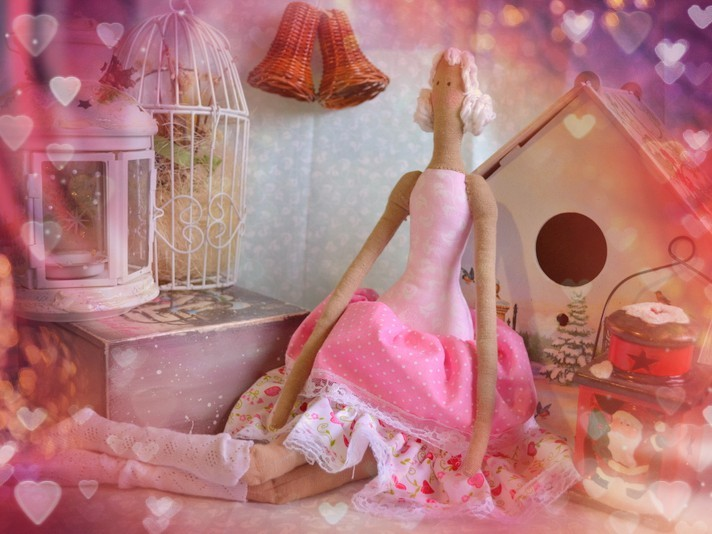 Тильдочка в розовом!